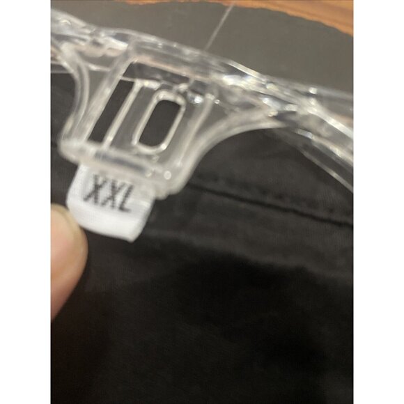 Mens Rockabilly Shirt Black Contrast White Stitching 2XL Hot Rod Bowling Swinger - Picture 6 of 7